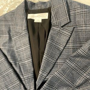 NWT New Treasure & Bond Nordstrom Blue Plaid Blazer 1X